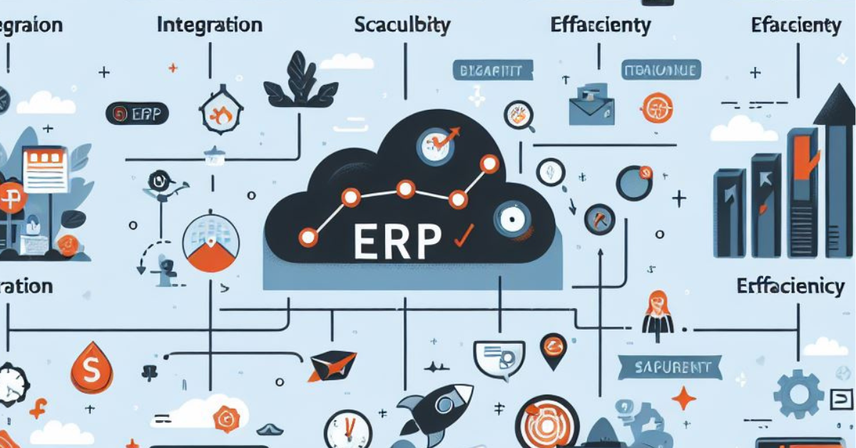  Illustration depicting the primary advantages and benefits of ERP software for business operations.