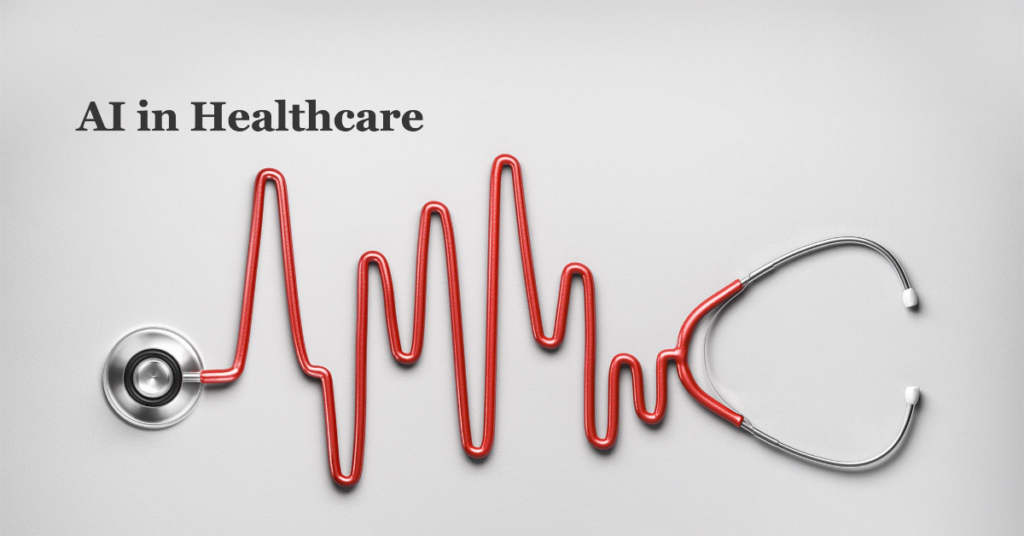 Stethoscope and circuit board intertwined, symbolizing the integration of technology and healthcare.