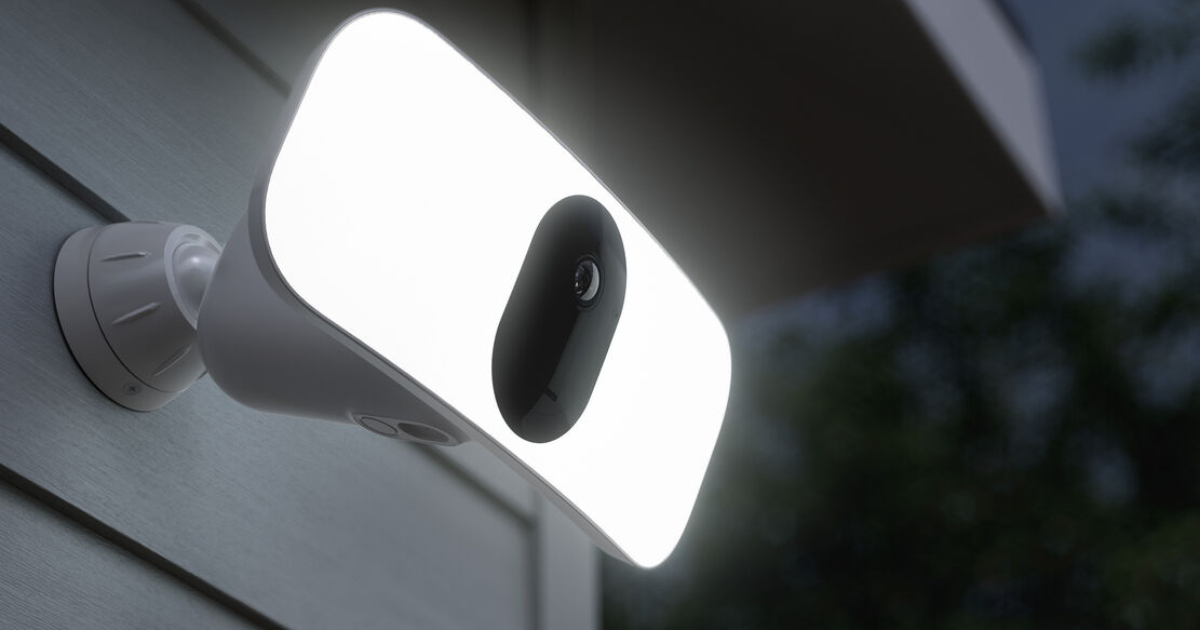 A sleek and modern floodlight camera that blends seamlessly into any home exterior, capturing crisp and clear footage day or night with its advanced HD resolution and night vision capabilities. The camera's wide-angle lens provides a panoramic view of the property, while its customizable motion sensors ensure no activity goes unnoticed. Its durable and weather-resistant design ensures it can withstand any type of weather condition, providing reliable and effective home security around the clock.